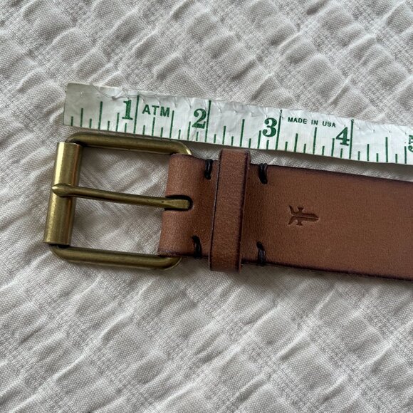 FRYE- Embellished Tooled Leather Belt - S main image 5